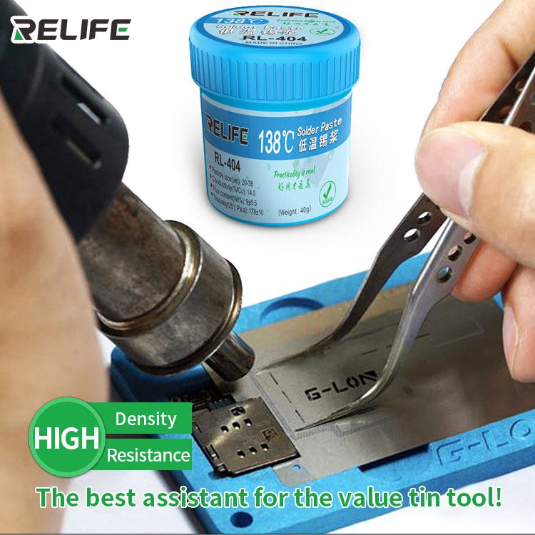 RELIFE RL-404 138 ° C low temperature solder paste