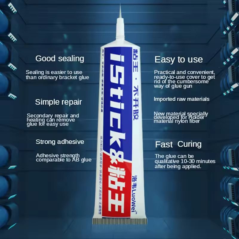 LUOWEI iStick 50ML Black LCD Display Frame Glue Mobile Phone Screen Maintenance Adhesive Repair Glue