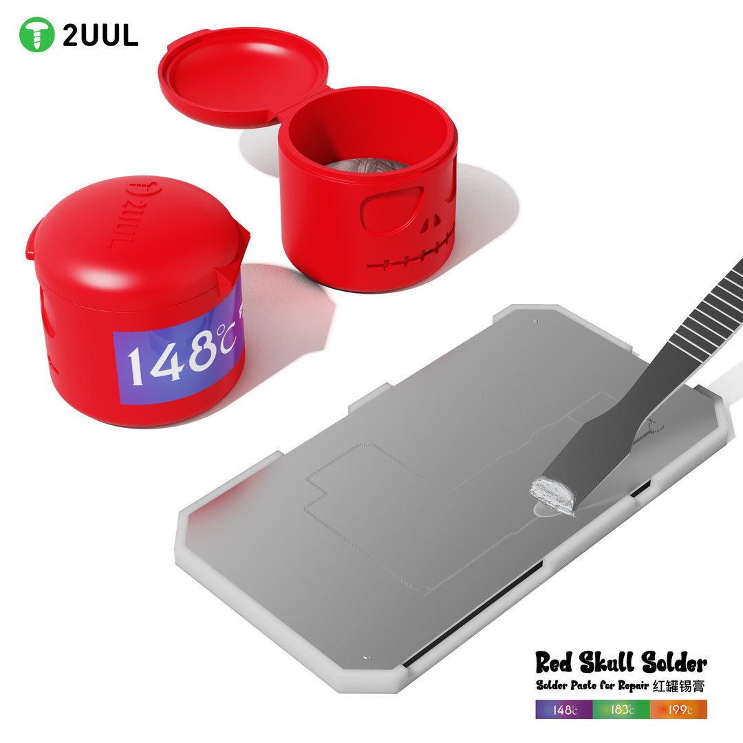 2UUL Red Skull Solder Paste for Repair 148℃ 50g