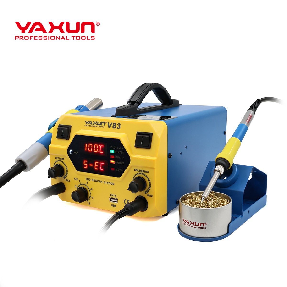 YAXUN V83 HOT AIR + SOLDERING IRON STATION