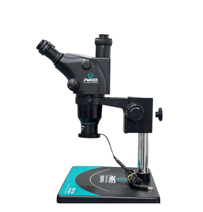 iPOWER 6565 PRO B11 Trinocular HD stereo microscope 6.5~65x continuous zoom Microscope