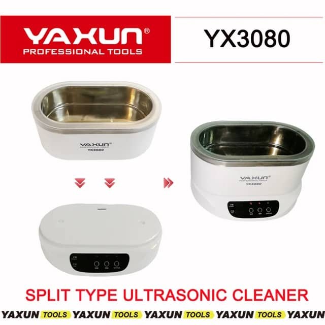 YAXUN YX3080 Digital Detachable Ultrasonic Cleaner 30W/50W Jewelry PCB Watches Dental Ultrasound UltrasonicCleaner Bath