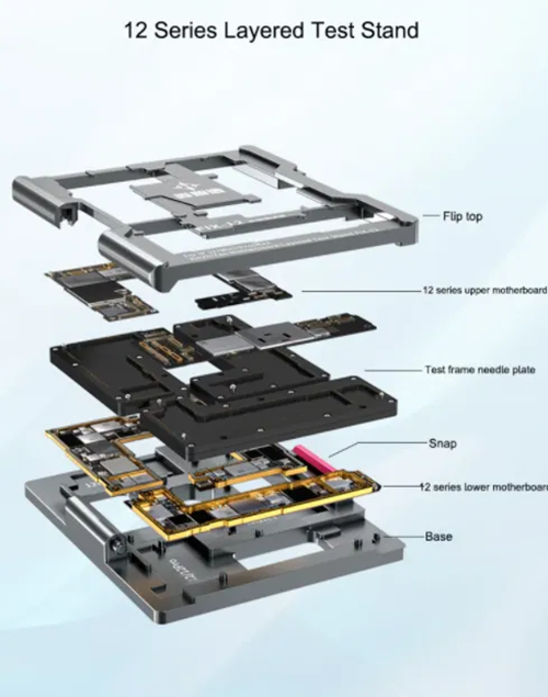 XINZHIZAO FIX-12 4 in 1 Motherboard Layered Test Stand for PHONE 12/Mini/Pro/Max