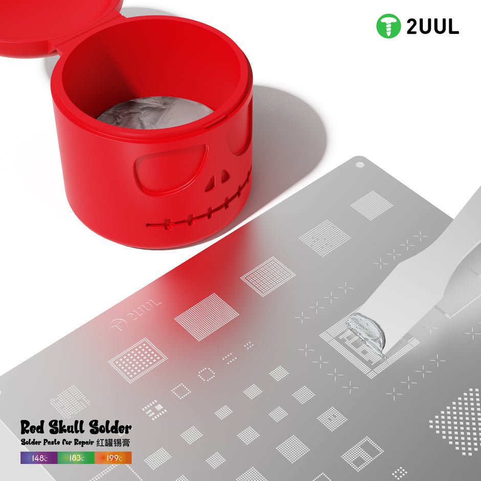 2UUL Red Skull Solder Paste for Repair 199℃ 50g