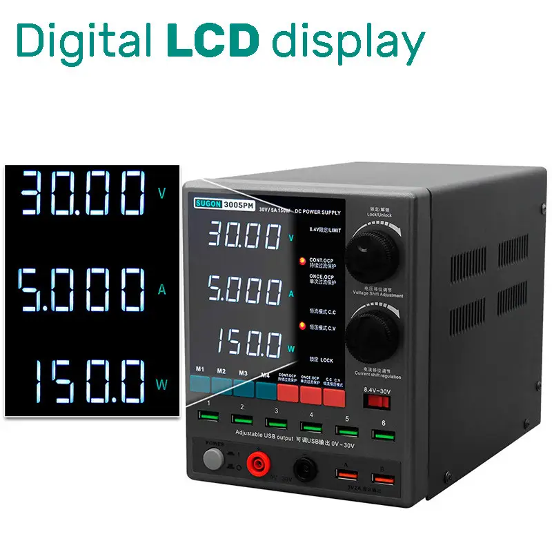SUGON 3005PM 30V 5A DC Power Supply 4Digit Display