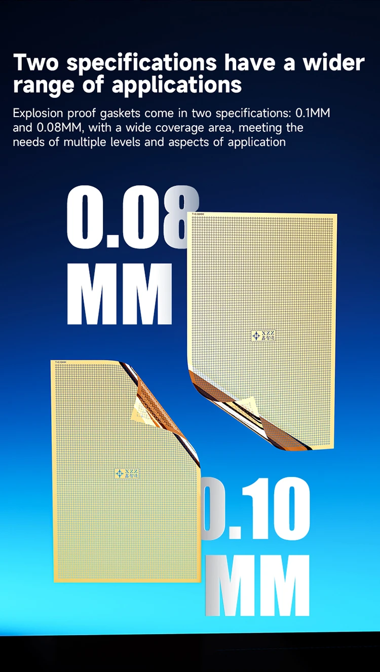 0.08mm XZZ Explosion-Proof Gasket for Motherboard