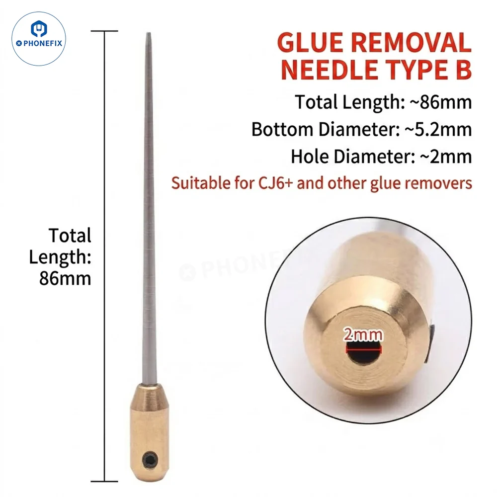 Small 2mm Needle Tip For OCA Glue Remover