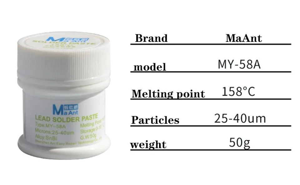 MaAnt 158° Solder Paste