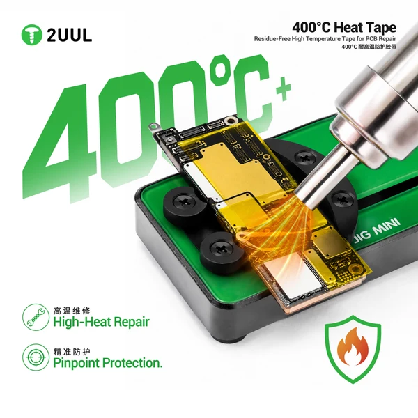 2UUL 20mm Residue-Free High 400°C Heat Tape