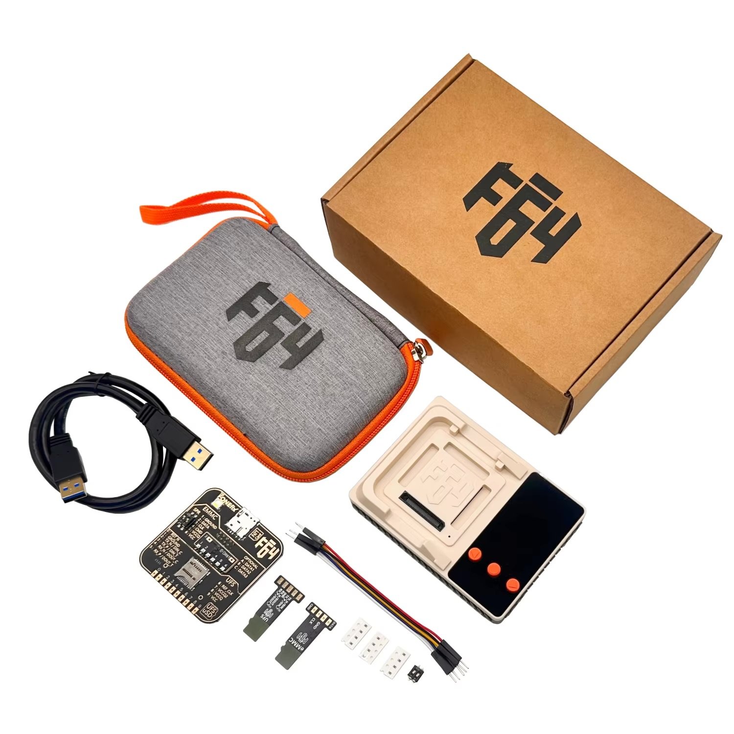 F64 Ultra ( MAIN + ICFriend UFS 5-in-1 + EMMC 4in1 BGA Socket Adapter )